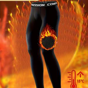 TEMU 링유웨이 1개 남성용 플러스 사이즈 보온 베이스 레이어 스포츠 팬츠, 고탄력, 통기성, 빠른 건조, 단색, 슬림핏, 니트 소재, 폴리에스터, 농구, 러닝, 트레이닝, 아웃도어 스키용 - 압박 타이츠, 플러스 사이즈, 운동용 타이츠,운동복,단색 바지,폴리에스터 타이츠,통기성 원단,액티브웨어 하의,퍼포먼스 웨어,체육관 애호가