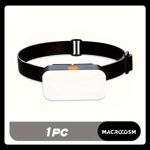 TEMU 1개 마크로코스 USB 헤드램프 - 밝은 COB 헤드라이트, USB-C 충전식 핸즈프리 플래시라이트, 리튬 배터리가 있는 휴대용 헤드램프, 캠핑, 하이킹, 비상 상황, 독서용 컴팩트하고 가벼운 디자인 - 야외, 체육관, 여행에 이상적 - 충전 케이블 포함, 비상 조명, 핸즈프리 조명, 내구성 있는 구조