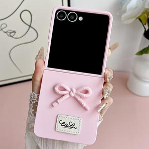 TEMU 패션 러블리 3D 폴카 도트 리본 폰 케이스 삼성 갤럭시 Z 플립7 Z 플립6 Z 플립5 4 3 5G 캔디 컬러 매트 보호 케이스, 빈티지 폰 케이스, 장식품 포함 템퍼드 글라스 젤리 폰 케이스, 스마트폰 커버, 귀여운 충격 방지 케이스, 내구성 있는 플립 폰 프로텍터, 트렌디한 스타일리시 사용자용