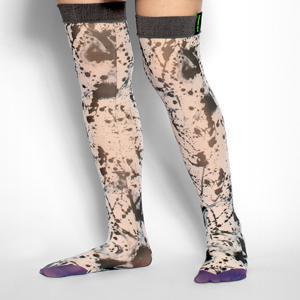 [로맨틱타이거] Charcoal knee high stockings