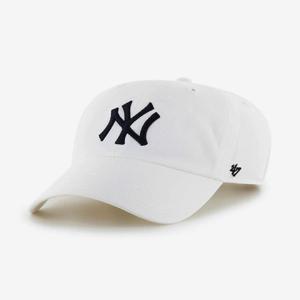 [47브랜드] MLB모자 47브랜드 NY 뉴욕양키스 빅로고 프리미엄라인 빅로고 야구모자 볼캡(화이트)