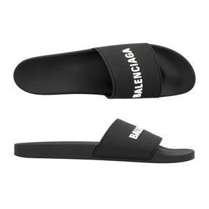 [발렌시아가] 발렌시아가 565826 W1S80 1006 로고 풀 슬라이드 샌들 슬리퍼