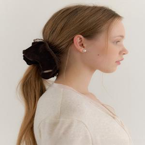 [르로망] 트윙클 벨벳 스크런치(2color)