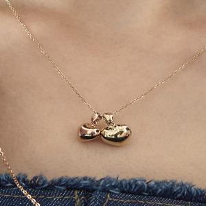 [오운] 14K 통통 하트 펜던트 (9mm)