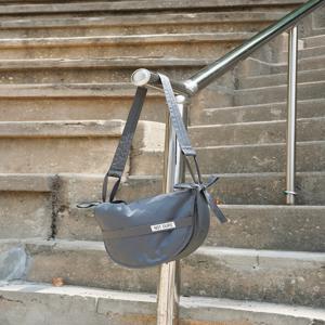 [낫아워스] 리사이클 나일론 반달백 / 포레스트 그레이