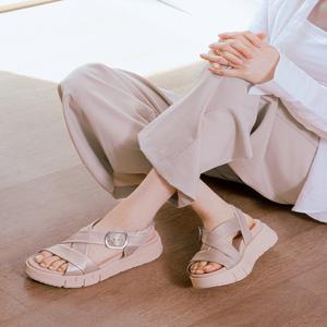 [네로 지아르디니] 크로스 라인 소프트 레더 플랫폼 샌들_E513697D_675