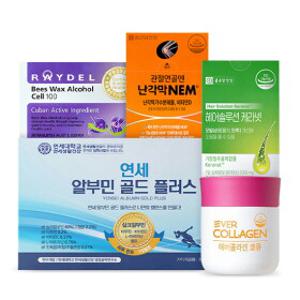 [관절/혈행/수분] HIT! 지금 인기있는 건강식품 골라담기 (난각막/콜라겐/알부민/폴리코사놀/닥터PS)