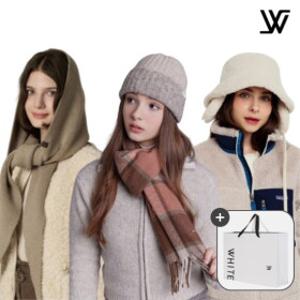 [화이트샌즈]선물 추천11/25 단 하루 쇼핑백 증정+적립+최저가겨울 인기 머플러/모자