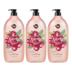 샤워메이트 내추럴 바디워시 크랜베리, 1.2kg, 3개