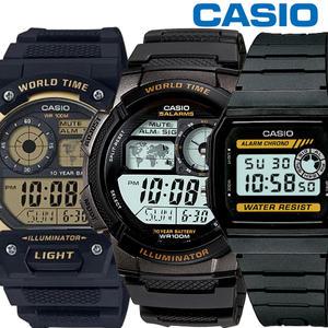 카시오정품 전자군대스포츠패션손목시계 남자메탈학생