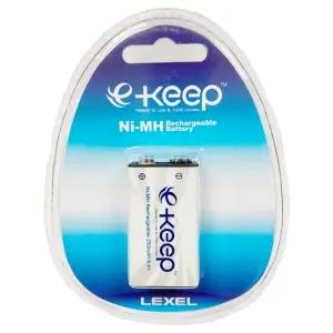 LEXEL e-Keep 충전배터리 8.4V/250mAh (9V사각타입신형/Ni-MH) 사각타입/대용량니켈수소신형(8.4V 250mAh)