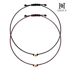 [골드앤] 14K 골드볼 실크 팔찌 YG