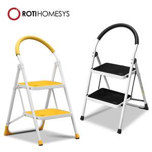 접이식 블랙 계단 사다리 2단