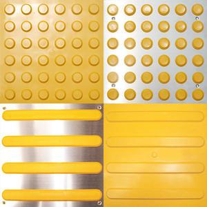 접착점형 고무스텐 점자블럭 선형 점자타일 안전표시