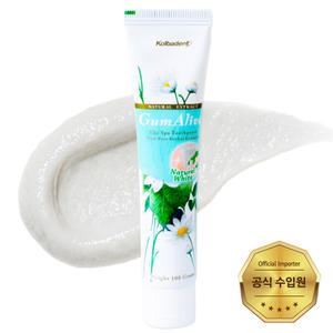 검얼라이브 네츄럴화이트 천연치약 100g 2개 - 잇몸케어, 치아미백, 화이트닝, 누런이