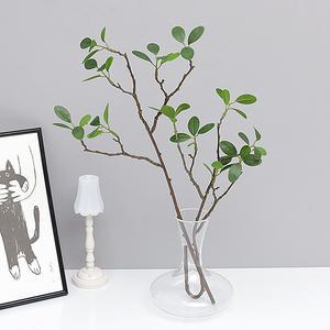 싱그러운 그린 코로키아 조화 인조 나무 가지 꽃 장식 소품