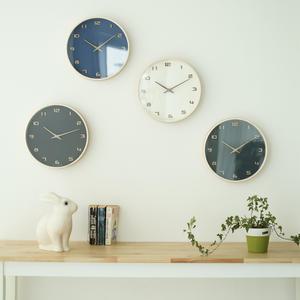 파스텔 자작나무 리얼 우드 인테리어 무소음 벽 시계 개업 집들이선물