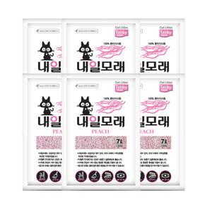 내일모래 복숭아 7L x6개 두부모래 고양이