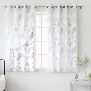 힐링타임 암막+디망쉬레이스 창문커튼 4장세트