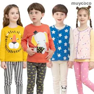 [무이코코]F/W 유아동 실내복 상하세트/후라이스/데일리템/9부/7부/아기내복/유아내의/속옷/키즈/주니어/겨울