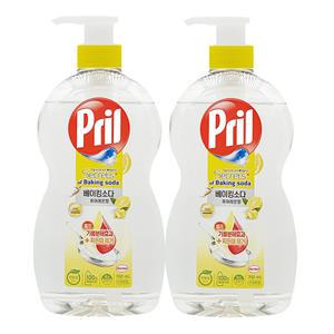 프릴 레몬향 700mlx2개 용기 고농축 1종 베이킹소다 퍼실 주방세제