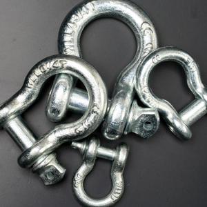 단조샤클 1/2인치(2톤) 슬링벨트 와이어 후크 연결고리 샥클 운반 하역체인 아이볼트 줄걸이