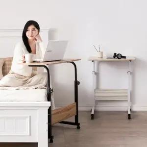 아이반 높낮이 테이블 600 800 블랙 화이트