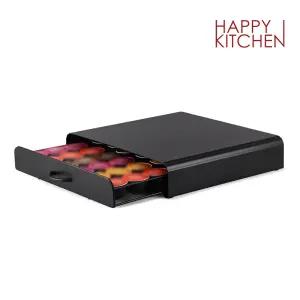 돌체구스토 호환 밀폐 서랍형 36구 블랙 (AD031-36) / 커피 캡슐 보관함