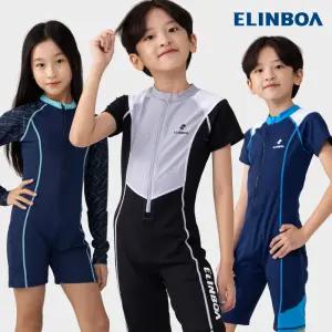 25 키즈 주니어 생존수영 남아 여아 실내 수영복 올인원 스윔슈트