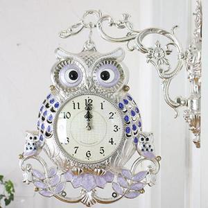 [아트박스]/마지우 대왕부엉이 양면벽시계 (실버)