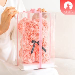 마이에브 플라워 로즈베어 장미곰돌이 여자친구 생일 기념일 선물 비누꽃 꽃다발