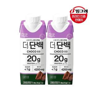 빙그레 더단백 드링크 초코 250ml 36팩 / 프로틴 음료