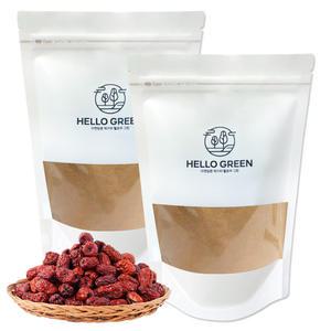 헬로우 그린 순수한 대추분말 250gX2(팩) 총500g 국내산 100% 차 재료