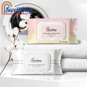 [홈스웰]스웰데이 건조기 드라이 섬유 유연제 탈취 시트 80매X4팩 (베이비파우더향/플로랄바닐라향 택1)