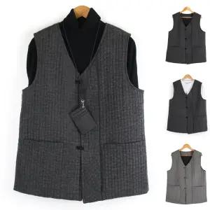 겨울 담누비 생활 한복 융털기모안감 개량 한복 남자 조끼