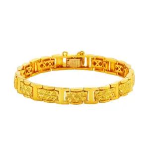 [한국금다이아몬드] 남자 순금 팔찌 체인 칼립스 24K 37.5g 18K장식