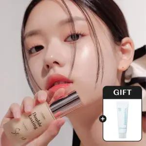 [GIFT] 더블 래스팅 세럼 스킨 파운데이션 30g + 순정 보습크림 30ml  촉촉한 광채 피부  자외선차단