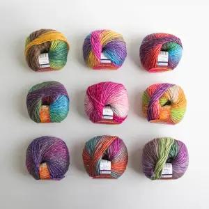 [울클럽]나코 오슬로울 80g 울혼방 그라데이션 뜨개실 목도리 모자