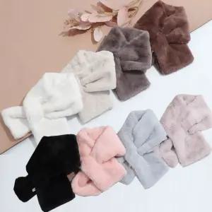 남아 여아 아동 유아 아기 포근한 인조 퍼 머플러 목도리 극세사 밍크 네키