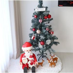 [텐바이텐]크리스마스 트리받침 원형 화이트 러그 카페트