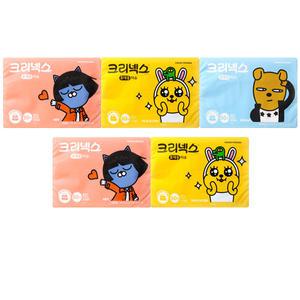 크리넥스 카카오프렌즈 여행용 티슈 50매x5개 (랜덤발송)