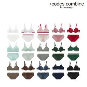 [코데즈컴바인이너웨어](강남점)브라1+팬티2 노와이어/와이어 여성세트 17종택1(CEWBR161+151+961)