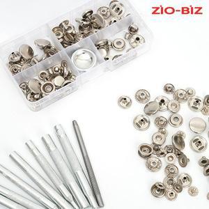 스프링도트 단추 기구 세트 실버/스냅단추 썬그립 티단추 단추펀치 펀칭기 똑딱이단추 부자재