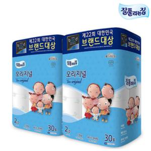 잘풀리는집 오리지널 2겹 30롤 화장지 x2팩