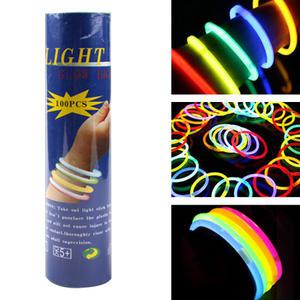 야광팔찌 야광스틱 5mm 혼합 (약)100개입 야광봉 야외 콘서트 행사 공연 캠핑장 홈파티