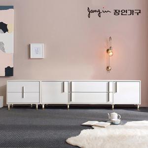 장인가구 에센 바닐라 2400 높은 거실장