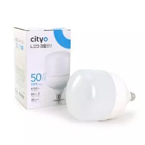 씨티오 LED 크림벌브 50W E26 E39 (선택) 주광색(6500K)