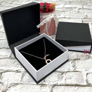 블랙 사선무지 쥬얼리 세트 케이스 b1152