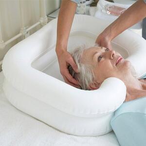 [메디위] 환자용 머리감기 간이세발기 침상용 노인용 장애인용 간병용 목욕용품