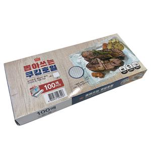 브래나쿡 뽑아쓰는 쿠킹호일 엠보싱 100매